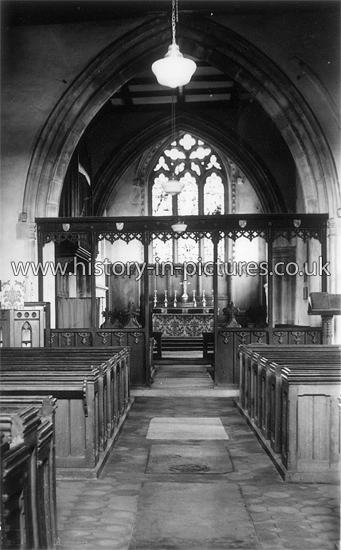 Interior, St Nicholas Church, Fyfield, Essex. c.1950's